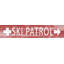 « ski patrol », art textuel sur bois