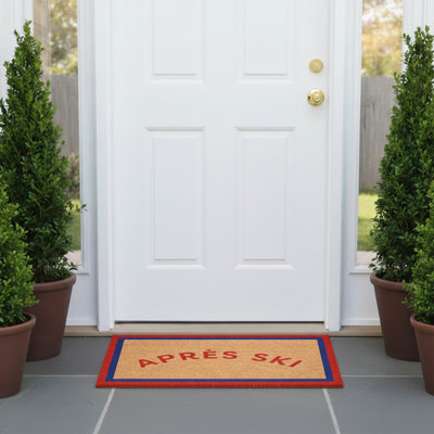 Apres Ski Border Doormat, 17"x29"