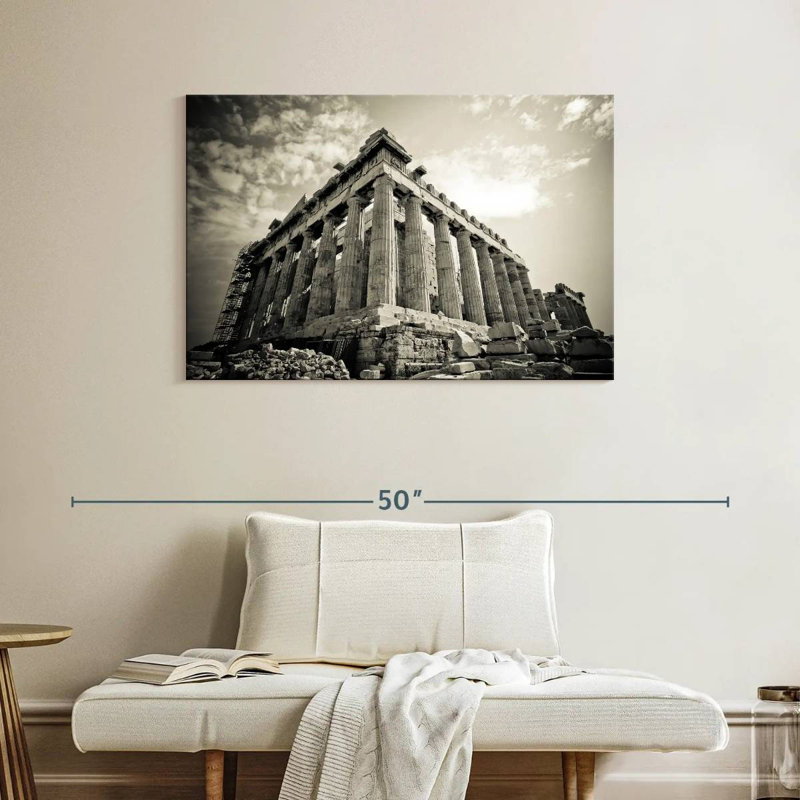 Adella BW Parthenon Athènes, H 26 po x l 39 po