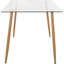Decatur Glass Top Metal Base Dining Table