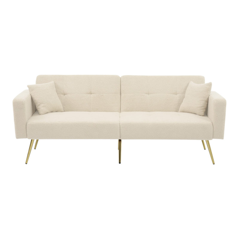 3 Seater Fabric Sofa Bed, Beige