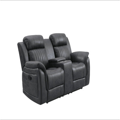Causeuse inclinable Console - Tissu en polyester, conception transitionnelle, finition Badlands