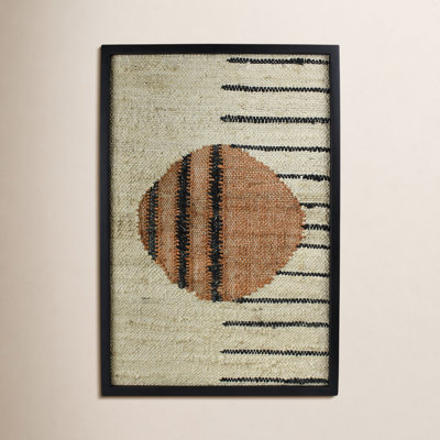 Circle Next To Lines Dimensional Wall Art