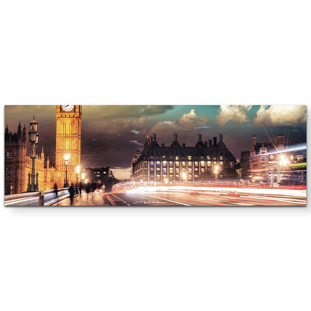 Leinwandbild Westminster Bridge mit Big Ben