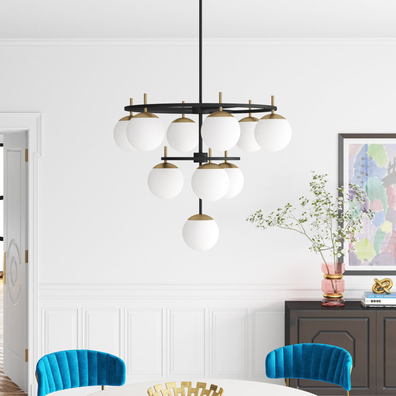 Vicky 10-Light Dimmable Tiered Chandelier