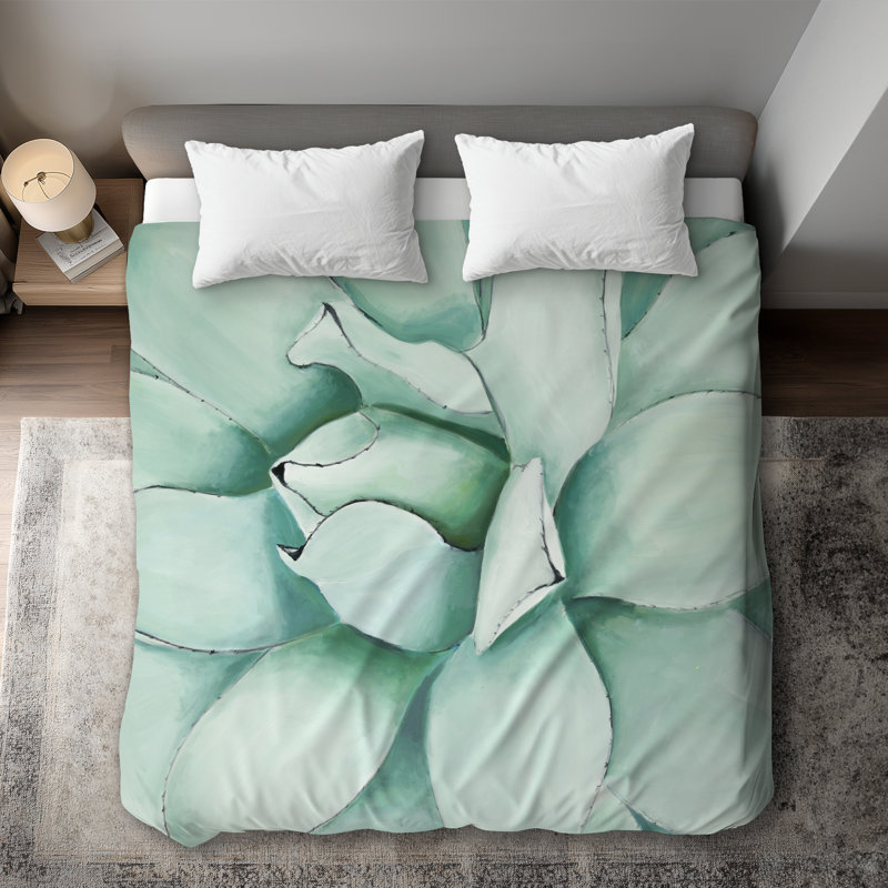 Succulent Closeup - Botanical Exotic Duvet Cover | Home Decor