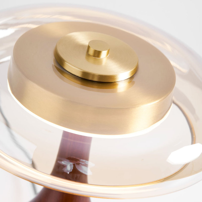 Lampe de table moderne en bois massif Sienna
