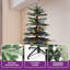 Sapin de Noël illuminé 6,5 pi avec lumières multimodes-81961091