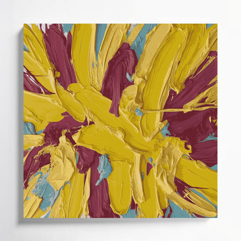 Art mural sur toile Neo Expressionism 88, H 12 po x l 12 po