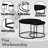 Set Of 2 Nesting Coffee Table, Round Coffee Table With Metal Frame For Living Room, Bedroom-307150852