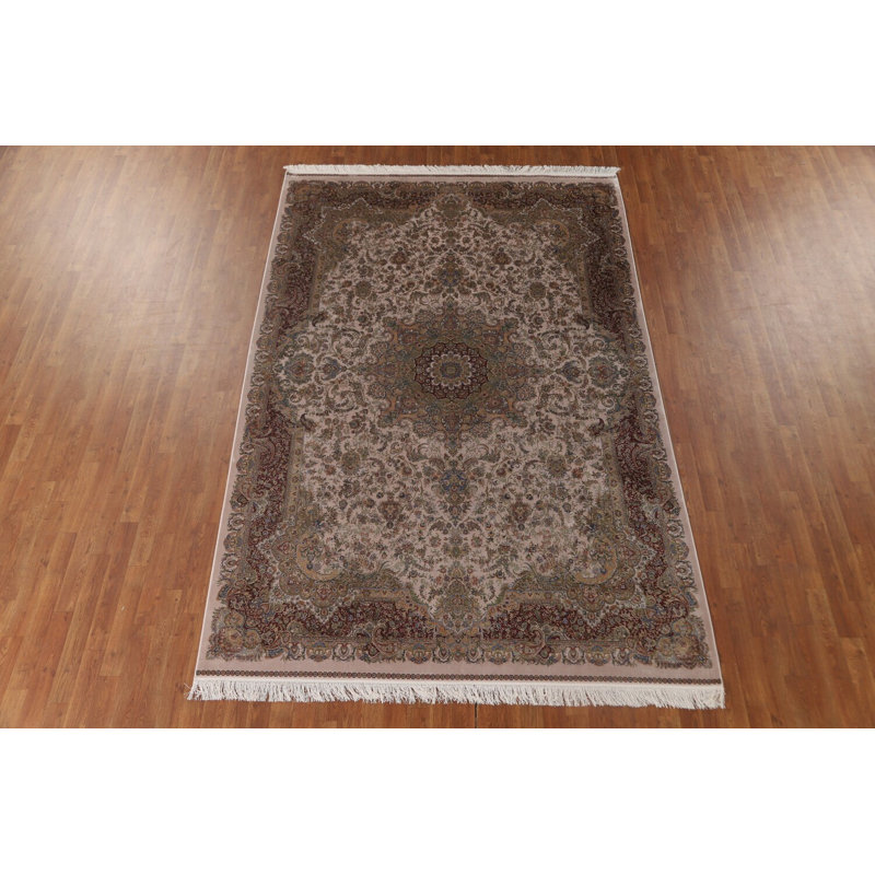 Tapis oriental traditionnel à motif floral 7 x 10
