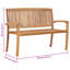 Arlogh Solid Wood Teak Outdoor Bench-885236189