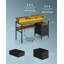 Daimar Steel Computer Desk with Built-In Electrical Outlet-1090597509-1090597519