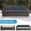 6 housses de coussin imperméables 6 pièces, housses de mobilier d'extérieur lavables extensibles-448614842