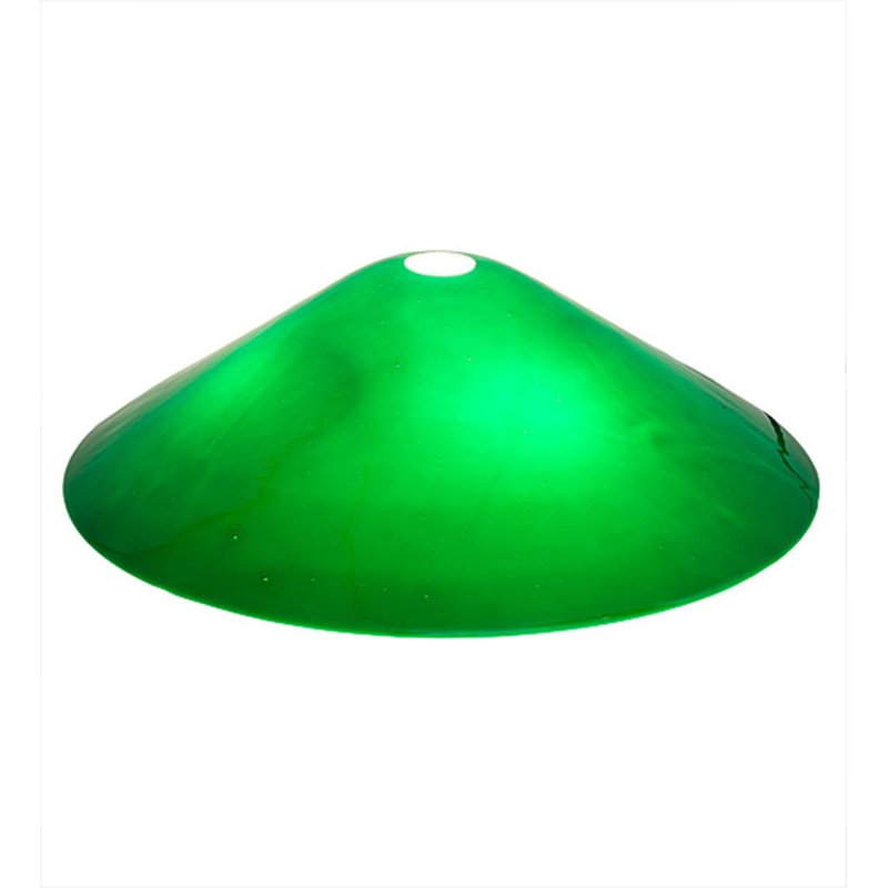 Abat-jour empire en verre H 5,5 po x l 18 po Danetra