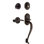 Nostalgic Warehouse Rope Rosette S Grip Handleset with Single Cylinder Deadbolt and Swan Lever