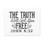 Jean 8: 32, «The Truth Will Set You Free», verset biblique sur toile, art mural chrétien-1024802614