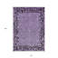 10' X 14' Purple Animal Print Washable Indoor Outdoor Area Rug