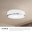 Plafonnier encastré 1 lumière DEL 11,5 po Charlie-64113386
