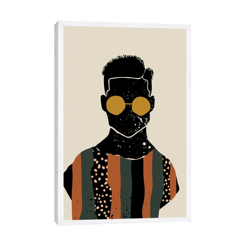 Black Hair VII by Domonique Brown - Print on Canvas, 152.5 cm H x 101.5 cm W, White Framed Canvas
