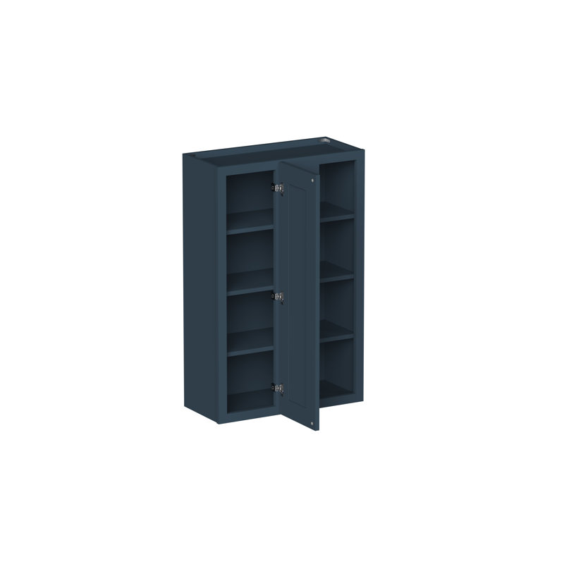 Armoire murale réversible de style Shaker de DL Cabinetry (prête à assembler) l 27 po x H 42 po x P 12 po - Gris Cyber, 42"