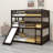 Triple Bed With Built-In Ladder,Slide And Guardrails-1929822896