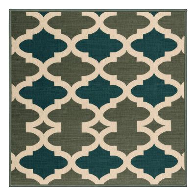 Tapis vert en treillis lavable à la machine