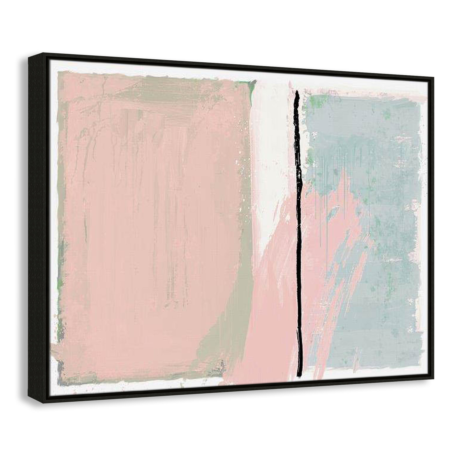 Pastel Opulance Print, 31.5" H x 41.5" W x 2" D, Espresso Floater Framed, No Mat