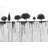 Braided Polyester Placemats Set of 4 - Ink Bleeding Trees Decor