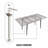 47"Expandable To 63"Dining Table(Only Table)