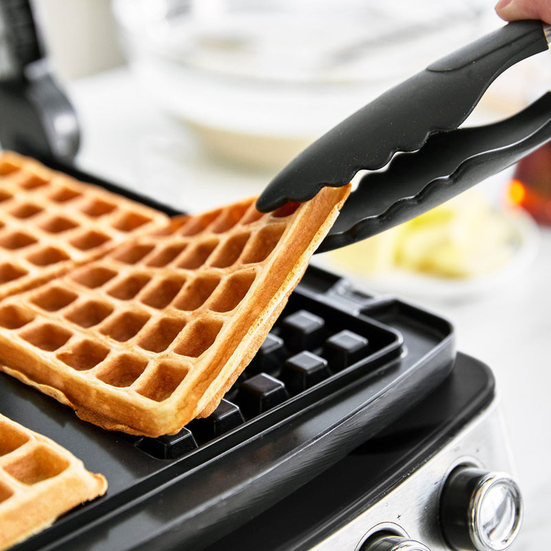 GreenPan Elite 4-Square Waffle Maker, Cloud Cream