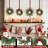 12 Pack Mini Christmas Wreaths
