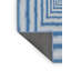 Tapis bleu tissé à la machine-483207329