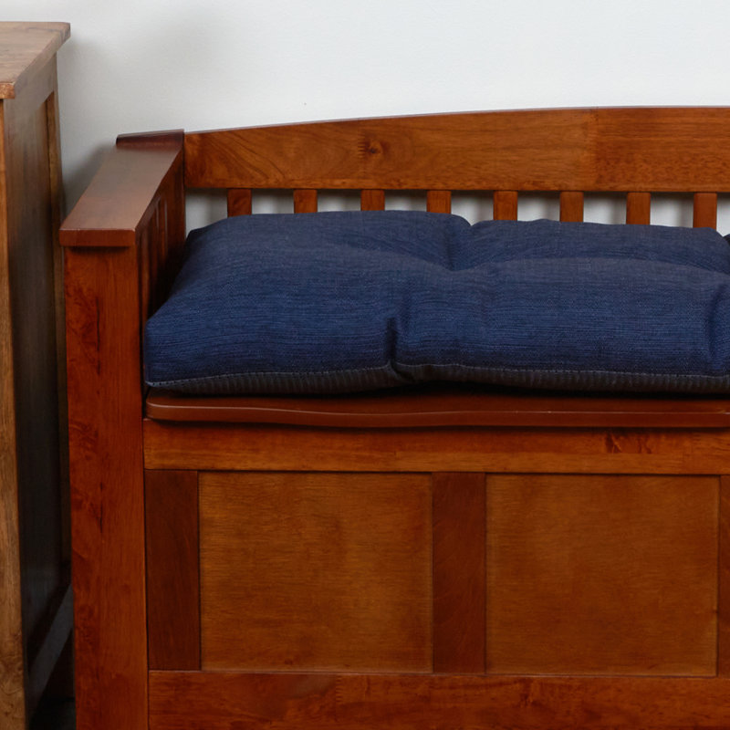 Omega Non-Slip Bench Cushion, Indigo, 43" W x 14" D