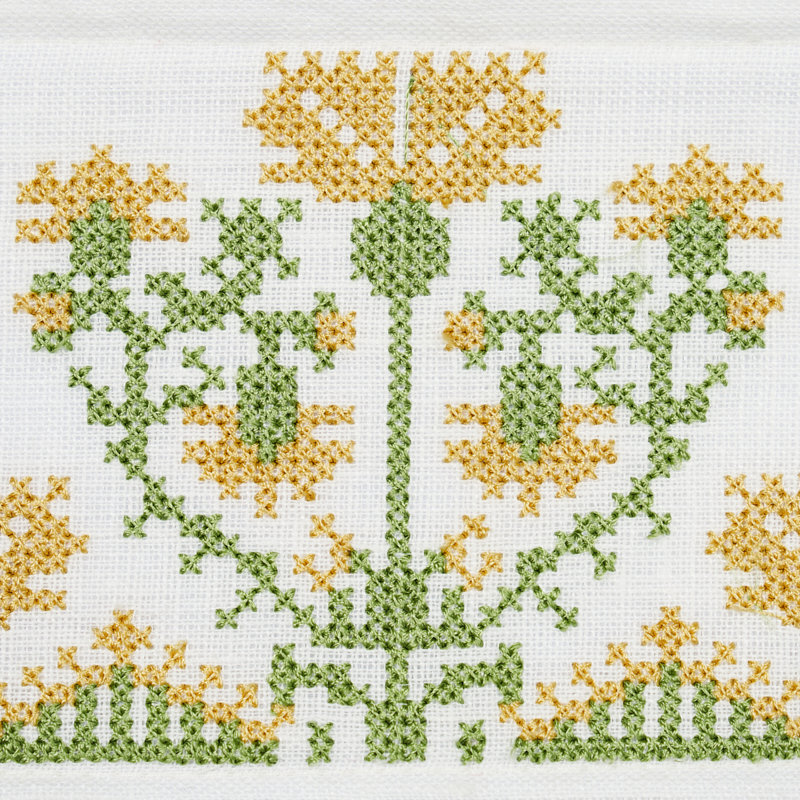 Ruban brodé Schumacher x Mary Mcdonald Custis, Jaune souci