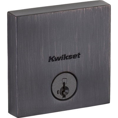 Downtown Single Cylinder Deadbolt Square Rosette and Smartkey