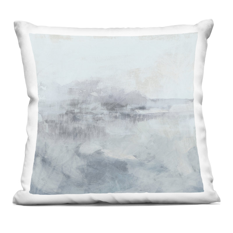 Coussin décoratif imprimé Ethereal Mist Horizon par June Erica Vess, Abstrait 2