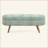 Oval Storage Ottoman With Rubber Wood Legs, Fabric, Perfect For Multi-Function Use And Home Decor-1718783049