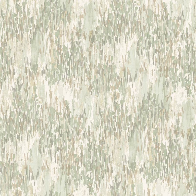Inia Collection Abstract Ethnic All-over Wallpaper Roll, Green