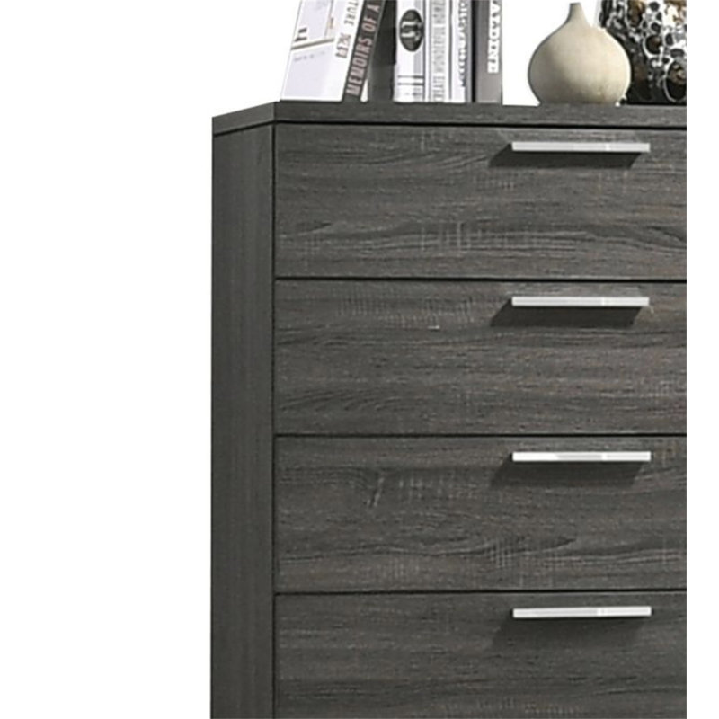 Commode en chêne gris Lantha
