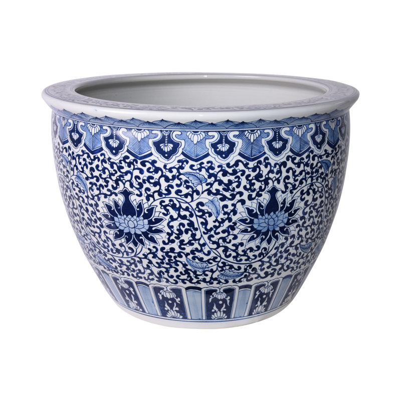 Handmade Ceramic Planter, 21" H x 29" W x 29" D