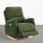 270° Swivel Glider Velvet Power Recliner With Ambient Light And USB Charging-1005819944