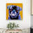 Flash the pug - 32"x32" art on canvas