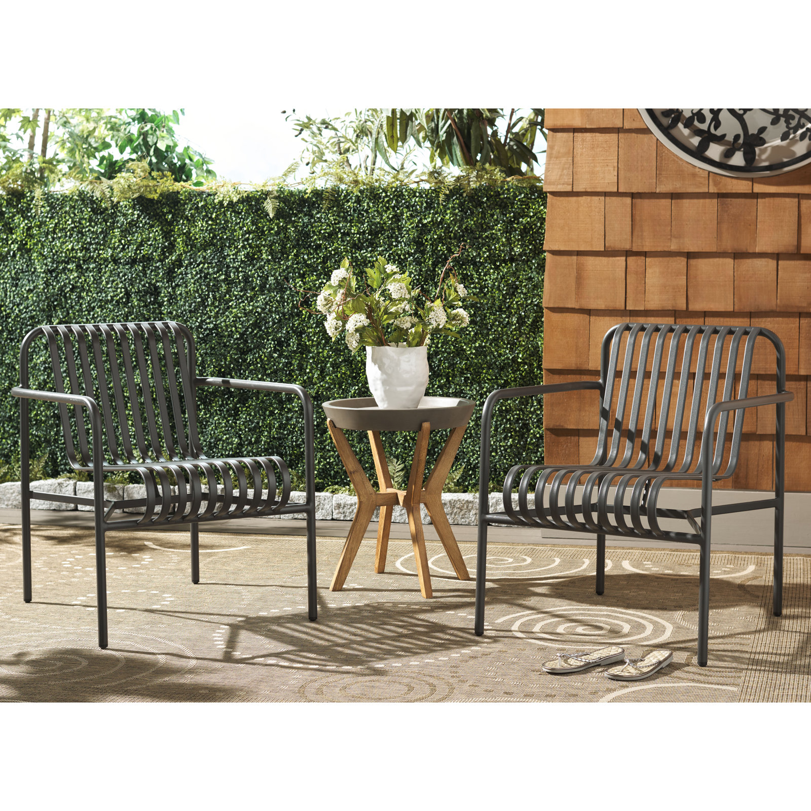 Patio Lounge Chair, Gray