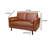 Outen 52" Genuine Leather Loveseat