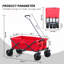 Chariot de jardin utilitaire pliable couleur pliable