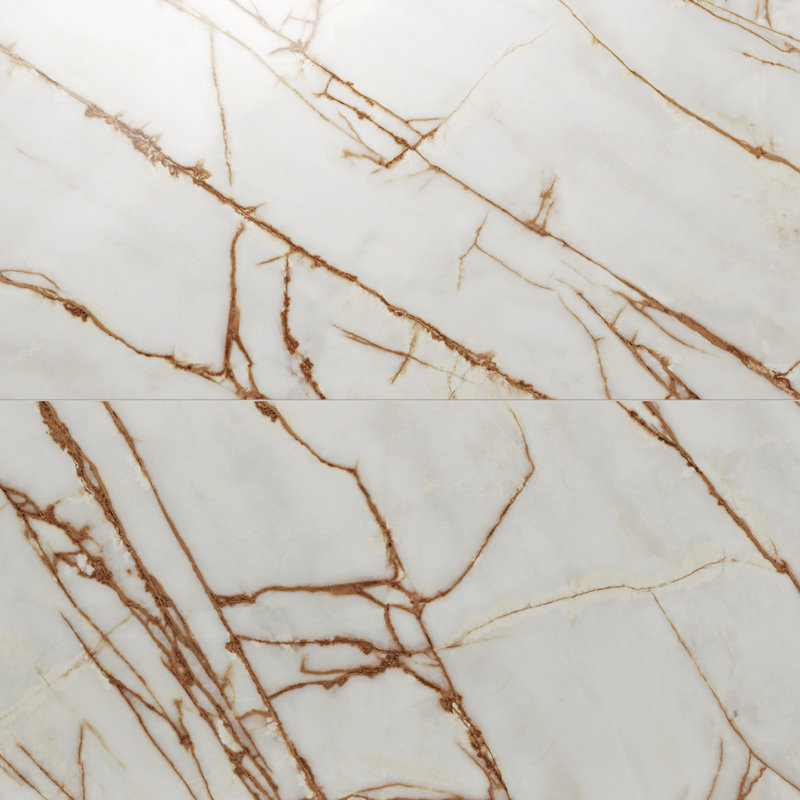 Marfino 24x48 Matte Marble Look Porcelain Tile, Imperiale White