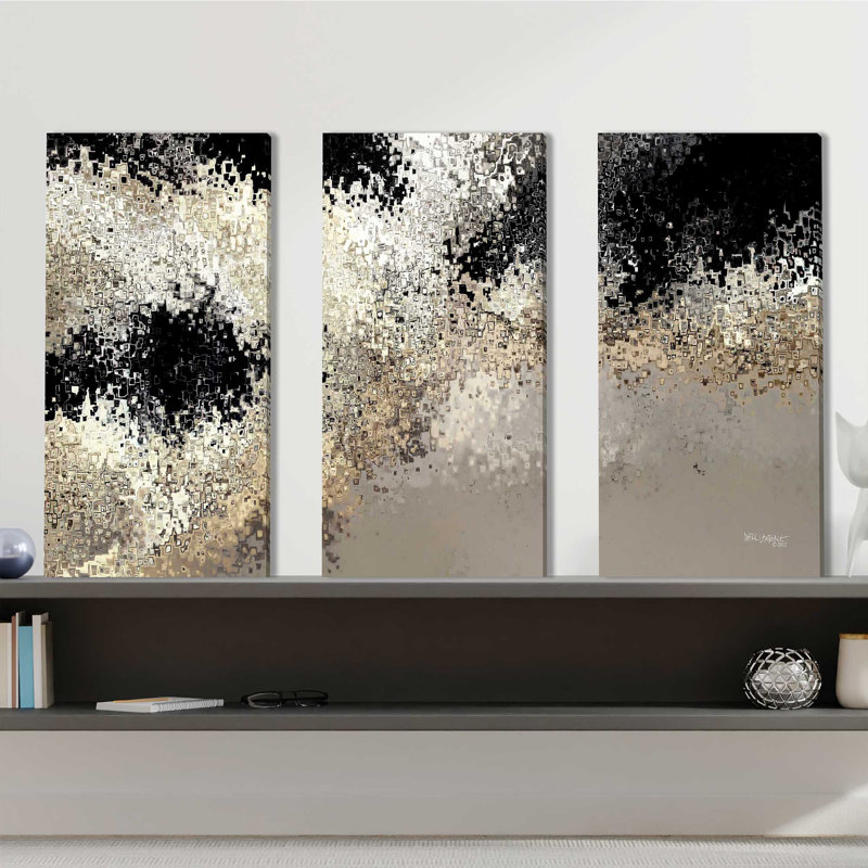 Traversé. John John par Mark Lawrence - ensemble de 3 impressions sur toile tendue, H 32 po x l 48 po x P 0,75 po