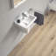 Lavabo de salle de bain mural rectangulaire en céramique avec trop-plein Duravit Starck 3