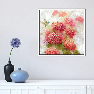 Hummingbird Garden I by Nan - Painting on Canvas